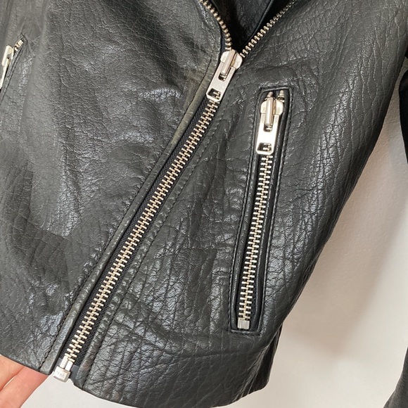 Topshop Real Leather Jacket - Picture 7 of 10